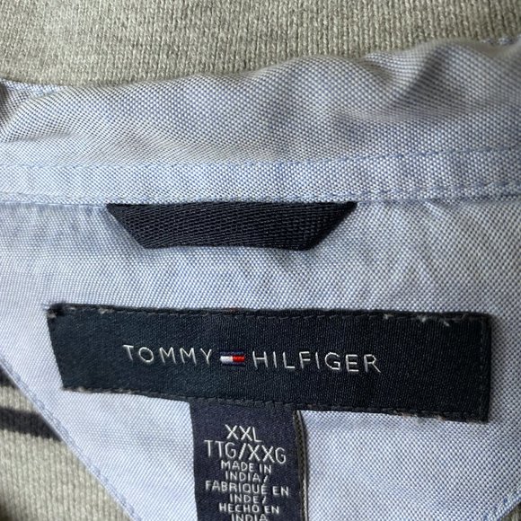 Tommy Hilfiger XXL Striped Logo Rugby Polo Shirt - Picture 7 of 8